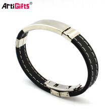 Artigifts promoción regalos venta caliente encantador cuero elegante pulsera hombres